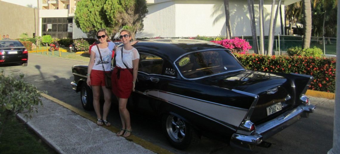 Two girlfriends from Russia departing for a Tour to Havana